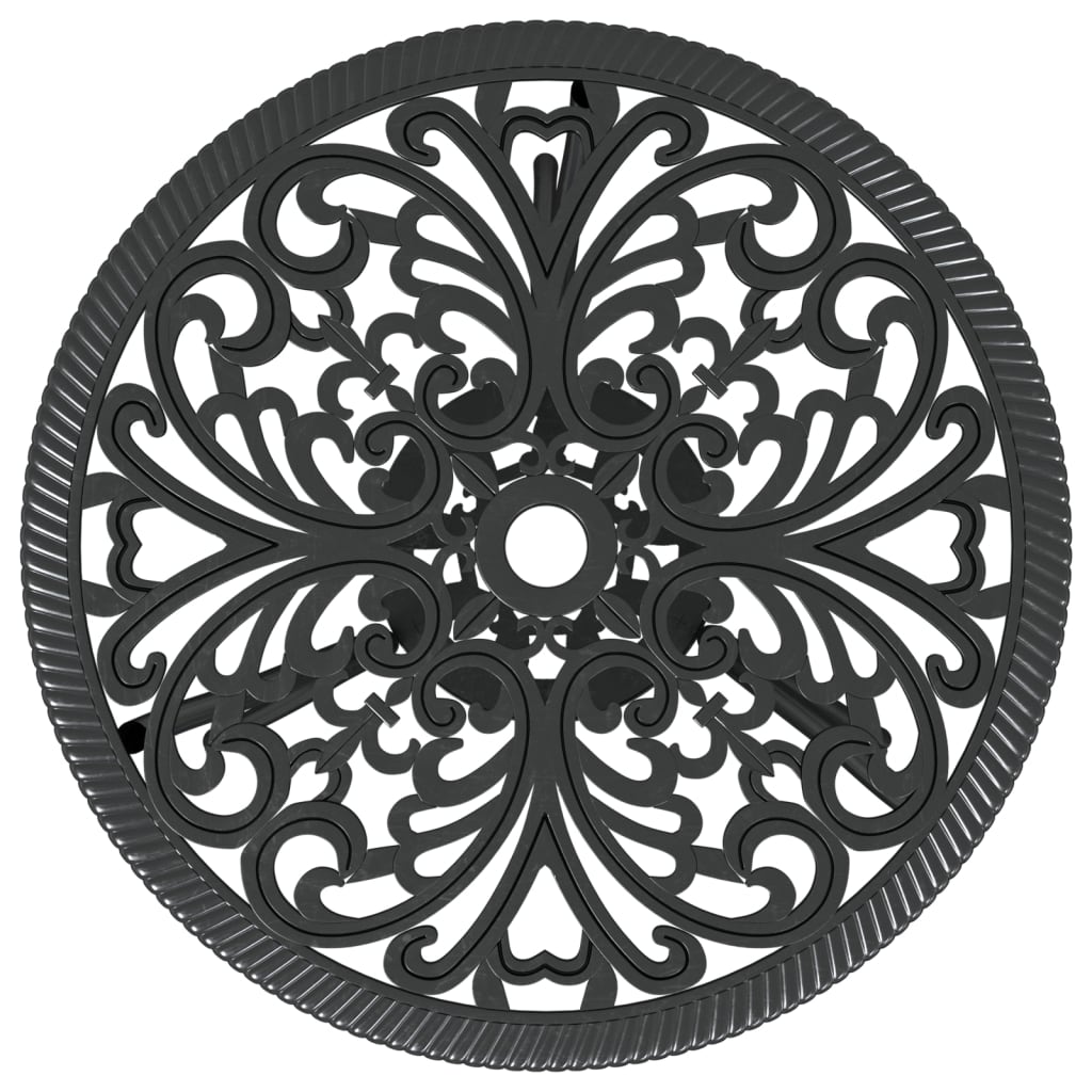 NNEVL 3 Piece Bistro Set Cast Aluminium Black