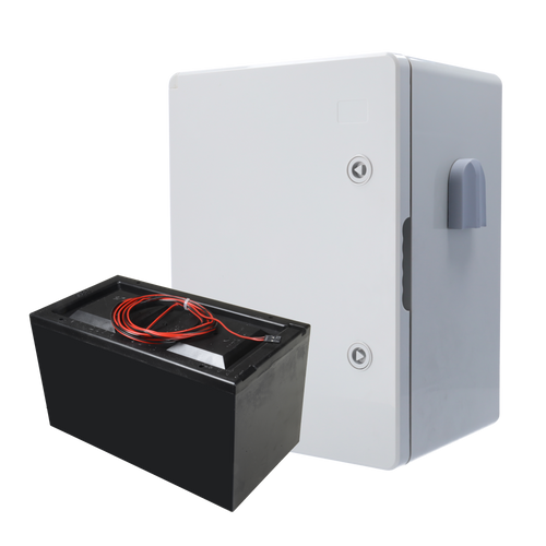 Kit batteria esterna Ajax 6000Wh con box IP65 per Hub 2, autonomia fino a 14 mesi