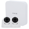 Kit videosorveglianza Ajax con NVR 8 canali e 2 telecamere TurretCam 5MP bianche con protocollo JetSparrow