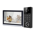 Kit videocitofono IP WiFi Hikvision professionale con postazione esterna 4MP, tastiera RFID e monitor touchscreen 7 pollici