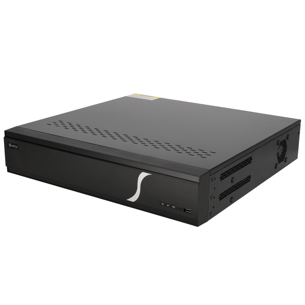NVR Safire Smart 32 canali IP con 16 porte PoE vista frontale
