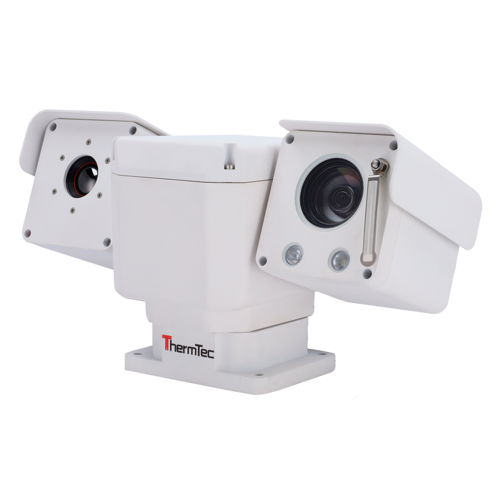 Telecamera termica PTZ ThermTec YS625 640x512 VOx dual-spectrum vista frontale
