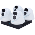 Kit videosorveglianza PoE Uniview con NVR 8 porte e 4 telecamere turret 2MP con microfono integrato IP67