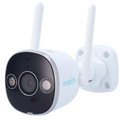 Telecamera bullet WiFi Uniarch Panda 5MP con doppia illuminazione IR e luce bianca, rilevamento umano/veicoli e audio bidirezionale IP67