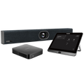 Sistema videoconferenza Yealink MVC400 per Microsoft Teams con telecamera AI 20MP Auto Framing, array 8 microfoni, mini-PC e console touch MTouch II