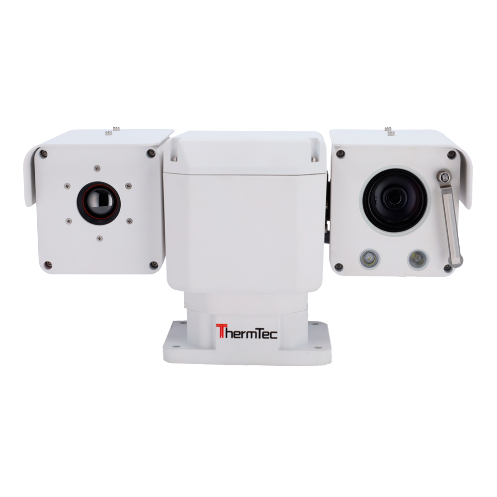 Telecamera termica ThermTec YS625 mini PTZ dual-spectrum vista laterale
