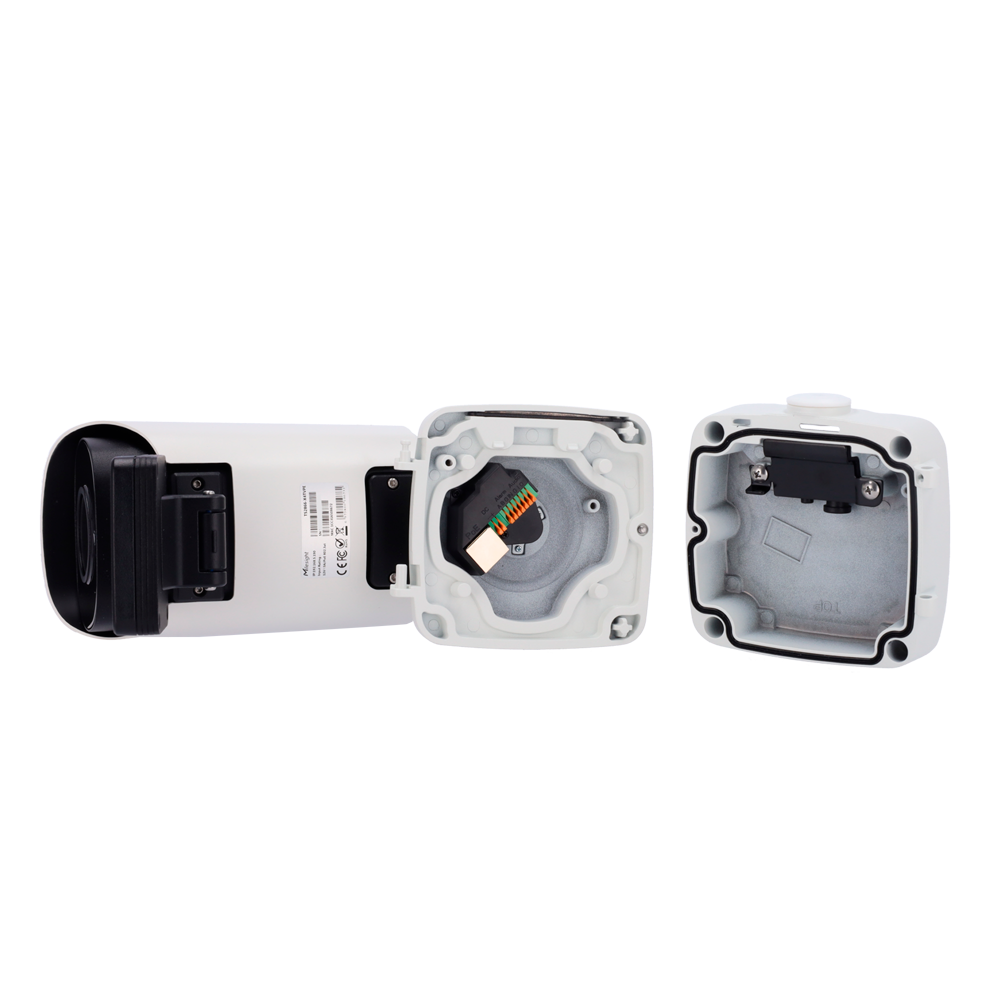 Telecamera LPR Milesight 2MP con radar 3D integrato per rilevamento velocità, lente motorizzata 8-32mm, riconoscimento targhe fino a 200 km/h su 4 corsie