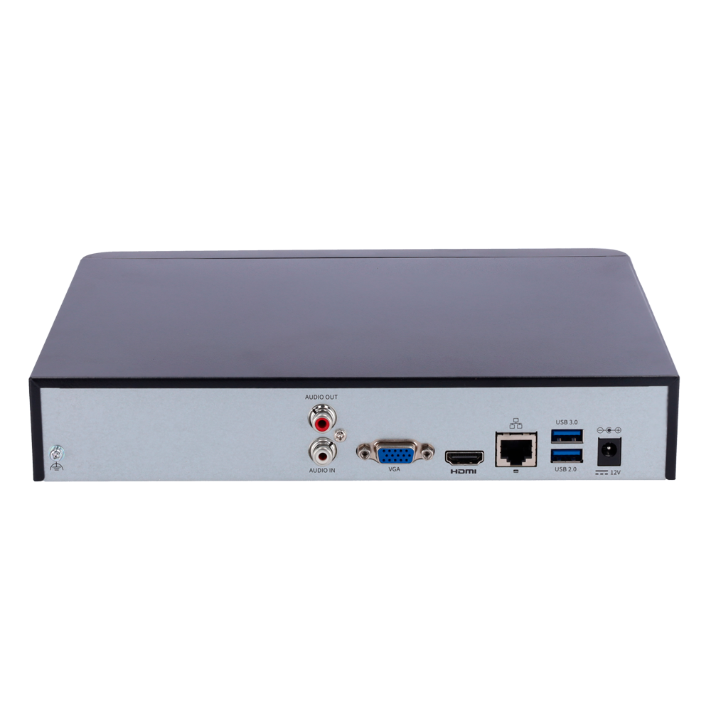 Videoregistratore NVR Uniview Prime 4 canali IP fino a 16MP, supporto HDD 16TB, uscita HDMI 4K, analisi video VCA con rilevamento facciale e conteggio persone
